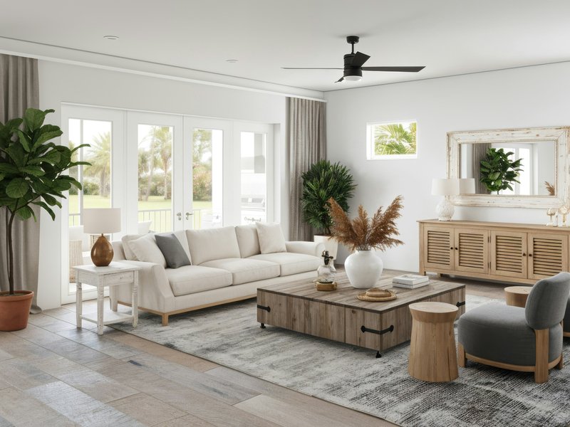 Mobile flooring showroom providing in-home consultations for carpet, hardwood, luxury vinyl, laminate, and tile flooring in Fernandina Beach, FL.